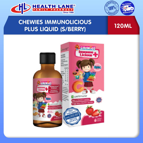 CHEWIES IMMUNOLICIOUS PLUS LIQUID (STRAWBERRY) (120ML)