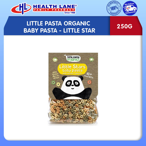 LITTLE PASTA ORGANIC BABY PASTA- LITTLE STAR 250G | Health Lane eStore  Malaysia