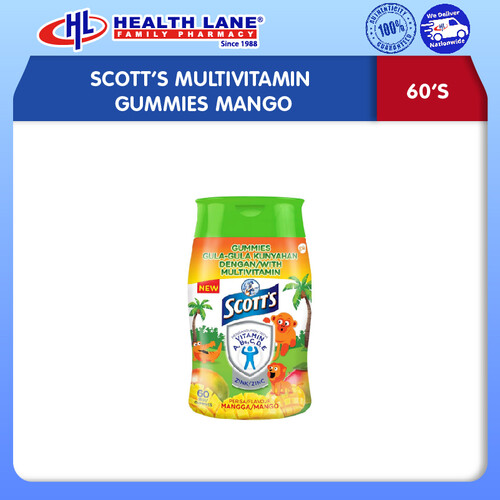 SCOTT’S MULTIVITAMIN GUMMIES MANGO (60’S)