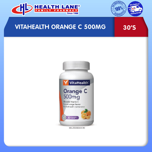 VITAHEALTH ORANGE C 500MG (30'S)