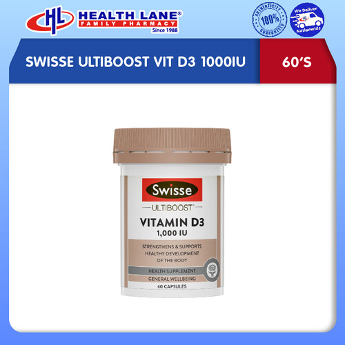 SWISSE ULTIBOOST VIT D3 1000IU (60'S)