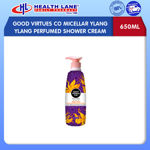 GOOD VIRTUES CO MICELLAR YLANG YLANG PERFUMED SHOWER CREAM (650ML)