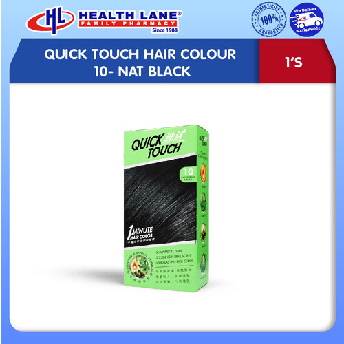 QUICK TOUCH HAIR COLOUR 10- NAT BLACK
