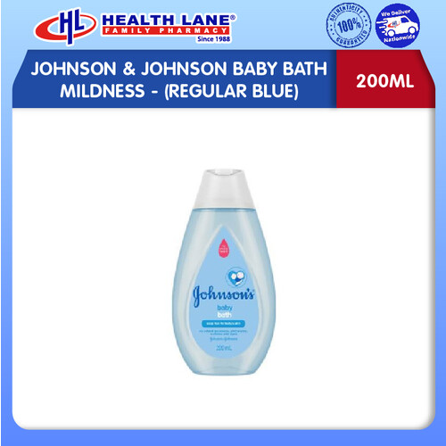 JOHNSON & JOHNSON BABY BATH MILDNESS- (REGULAR BLUE) (200ML)