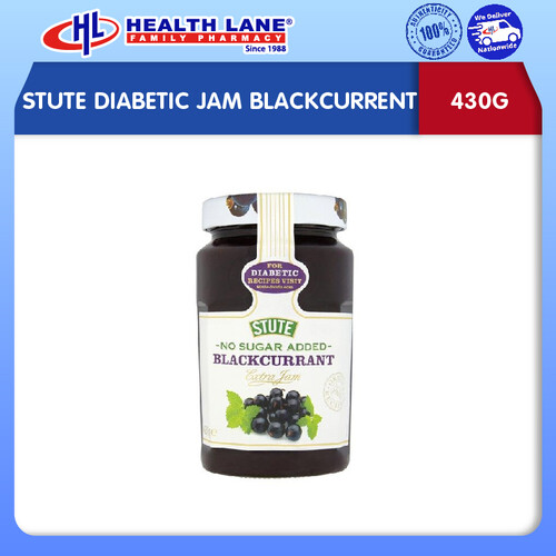STUTE DIABETIC JAM BLACKCURRANT 430G