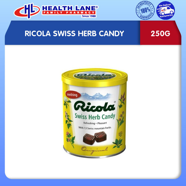 Ricola Original Herbs Without Sugar, 1,7 Ounce Total /50 Gr