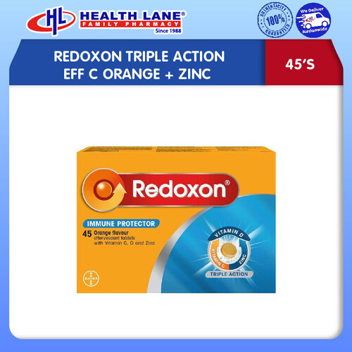 REDOXON TRIPLE ACTION EFF C ORANGE+ZINC 45'S