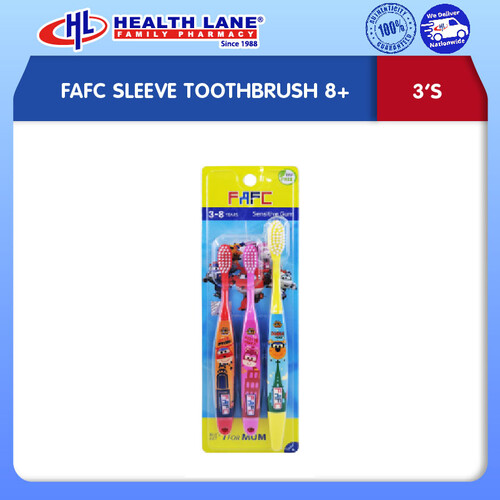 FAFC SLEEVE TOOTHBRUSH 8+ 3'S