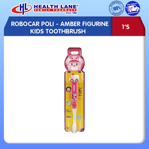 ROBOCAR POLI- AMBER FIGURINEKIDS TOOTHBRUSH 1'S