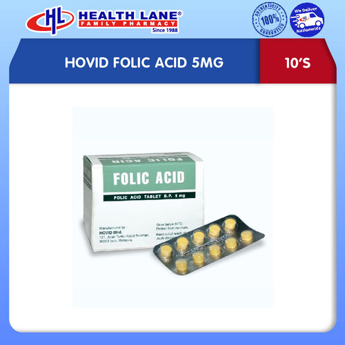 HOVID FOLIC ACID 5MG 10'S