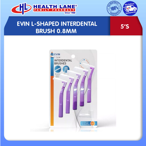 EVIN L-SHAPED INTERDENTAL BERUS 0.8MM (5'S)