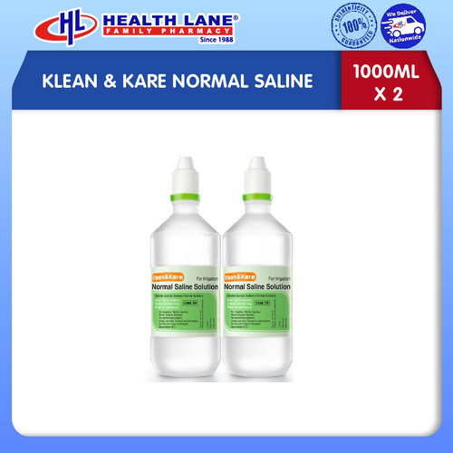 KLEAN & KARE NORMAL SALINE (1000MLx2)
