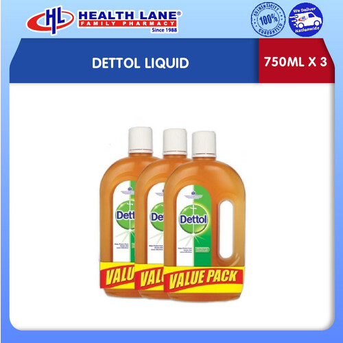 DETTOL LIQUID (750MLx3)