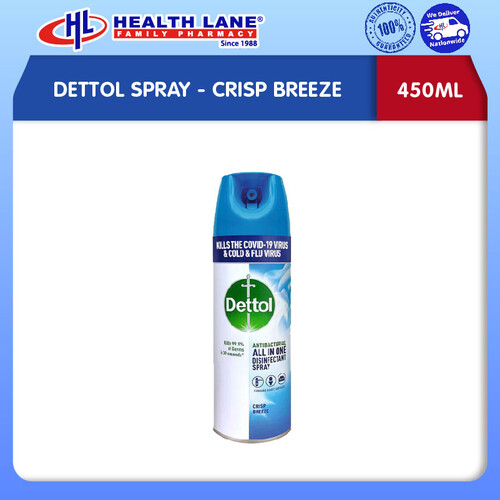 DETTOL SPRAY- CRISP BREEZE (450ML)