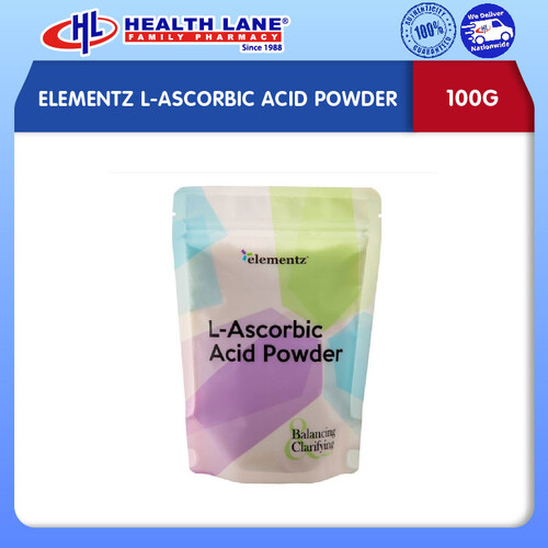 ELEMENTZ L-ASCORBIC ACID POWDER (100G)