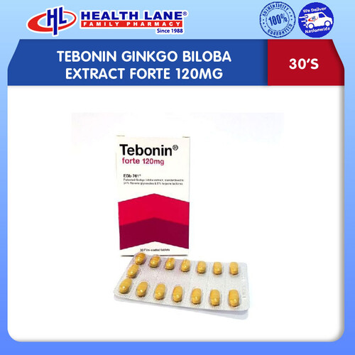 TEBONIN GINKGO BILOBA EXTRACT FORTE 120MG (30'S)