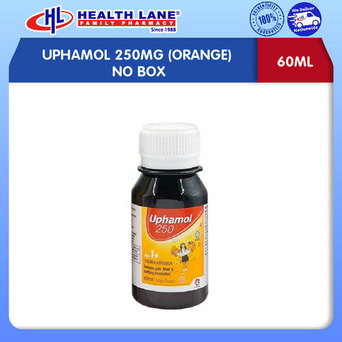 UPHAMOL 250MG 60ML (ORANGE) NO BOX