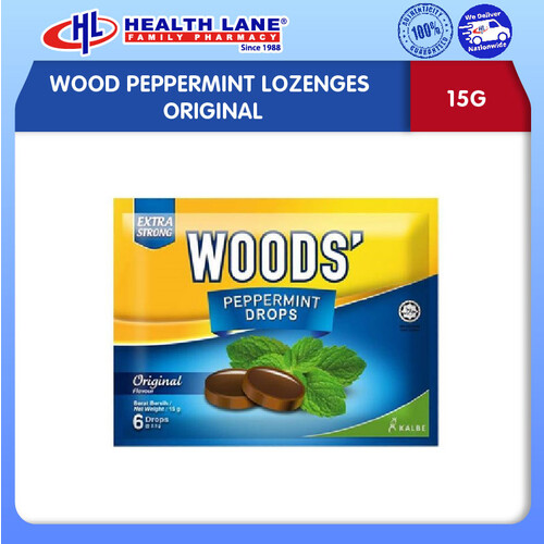 WOODS PEPPERMINTLOZENGES ORIGINAL 15G