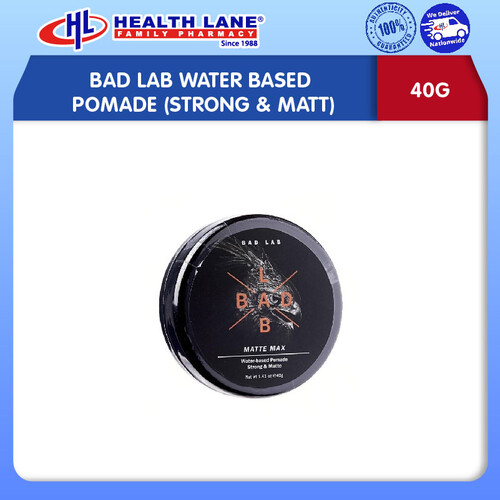 BAD LAB WATER BASED POMADE (STRONG & MATT)- (40G)