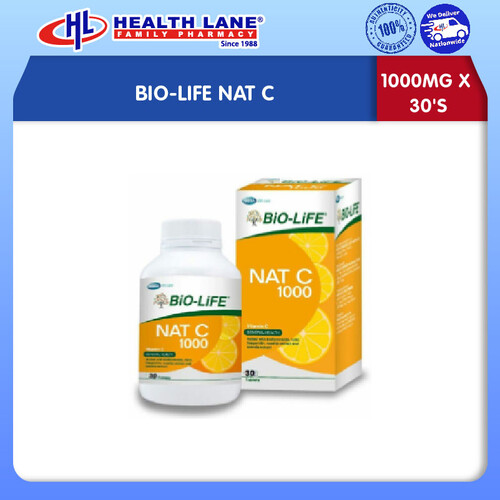 BIO-LIFE NAT C (1000MGx30'S)