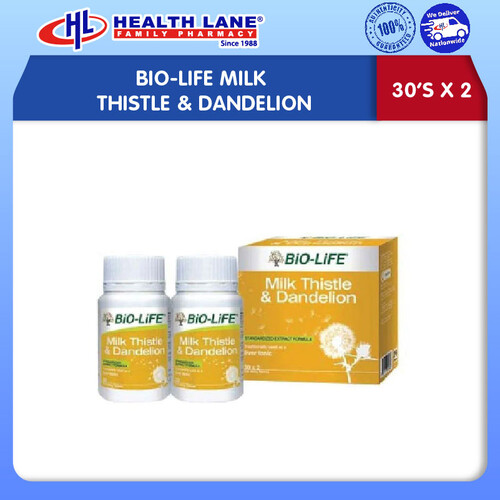 BIO-LIFE MILK THISTLE & DANDELION (30'Sx2)