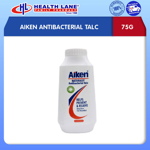 AIKEN ANTI-BACTERIAL TALC (75G)