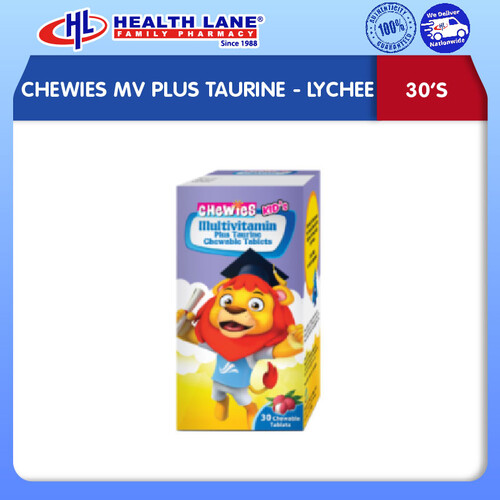 CHEWIES MV PLUS TAURINE- LYCHEE (30'S)