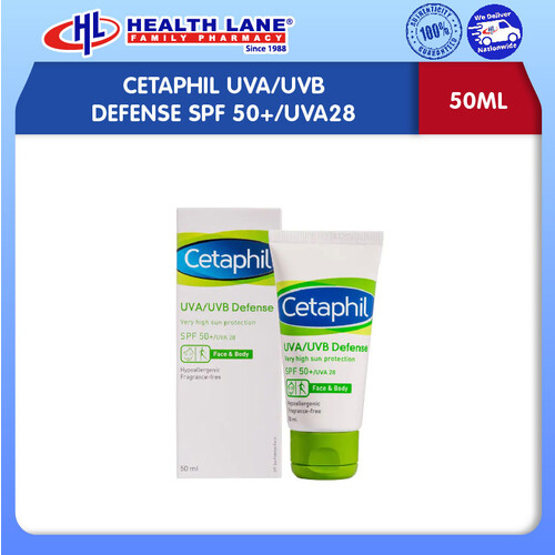 CETAPHIL UVA/UVB DEFENSE SPF 50+/UVA28 (50ML)