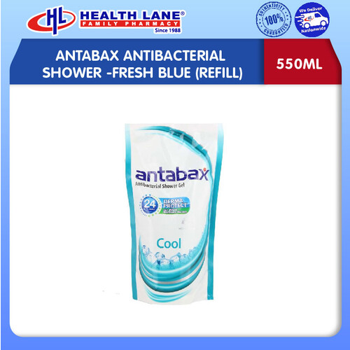 ANTABAX ANTI-BACTERIAL SHOWER-FRESH BLUE (550ML) (REFILL)