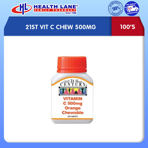21ST VIT C CHEW 500MG (100'S)