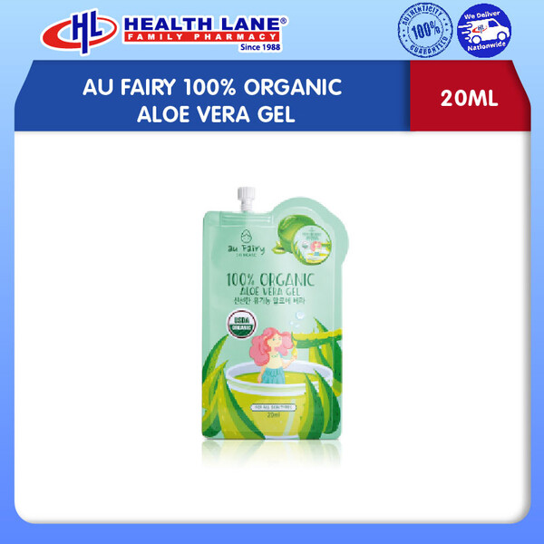 AU FAIRY 100% ORGANIC ALOE VERA GEL (20ML) | Health Lane eStore Malaysia