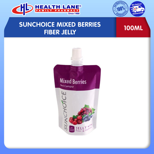 SUNCHOICE MIXED BERRIES FIBER JELLY 100ML