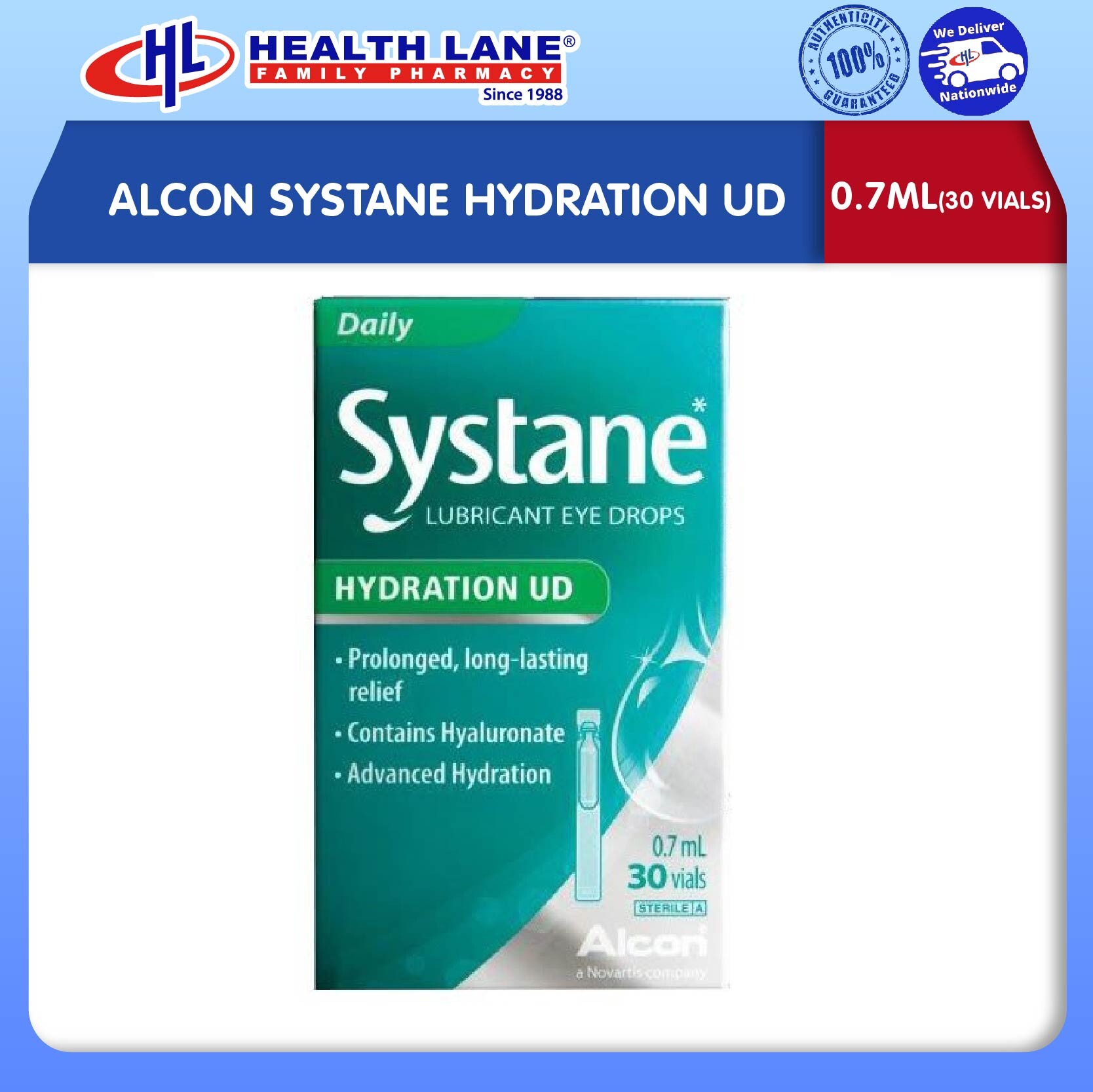 ALCON SYSTANE HYDRATION UD (0.7ML X 30VIALS)