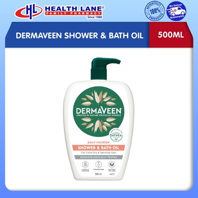 DERMAVEEN SHOWER & BATH OIL (500ML)