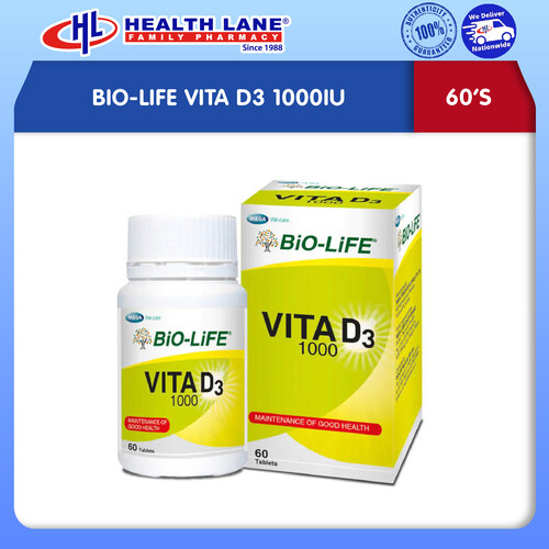 BIO-LIFE VITA D3 1000IU (60'S)