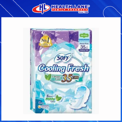 SOFY COOLING NIGHT SLIM WING 35CM 9'S