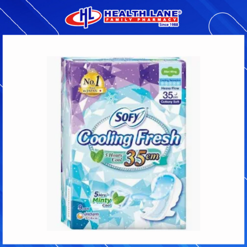 SOFY COOLING NIGHT SLIM WING 35CM 9'S