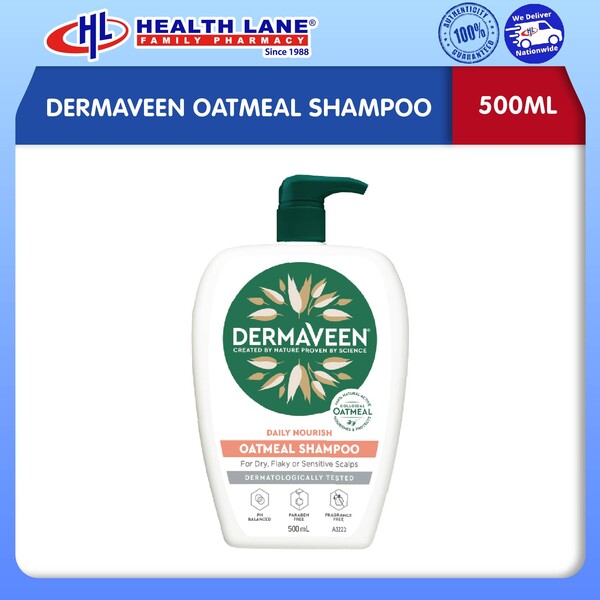 DERMAVEEN OATMEAL SYAMPU (500ML)