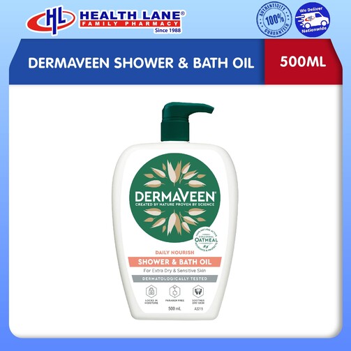 DERMAVEEN SHOWER & BATH MINYAK (500ML)