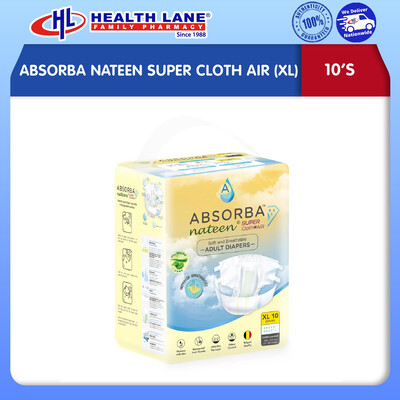 ABSORBA NATEEN SUPER CLOTH AIR (XL) 10'S