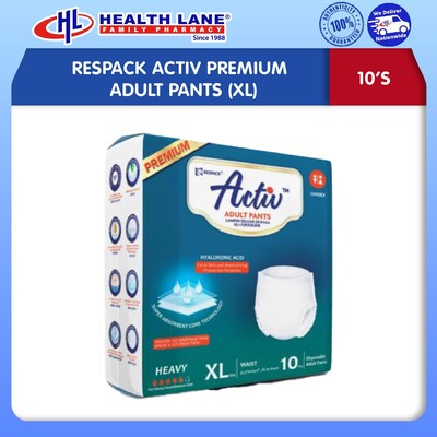 RESPACK ACTIV PREMIUM ADULT PANTS (XL) 10'S