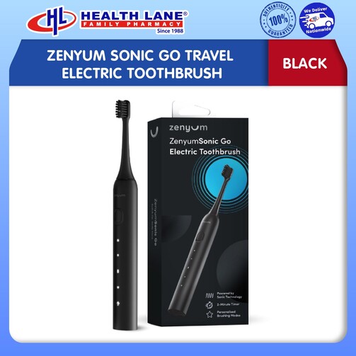 ZENYUM SONIC GO TRAVEL ELECTRIC TOOTHBRUSH - BLACK
