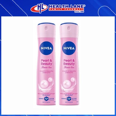 NIVEA DEO PEARL & BEAUTY SHAVELESS SPRAY 150MLX2