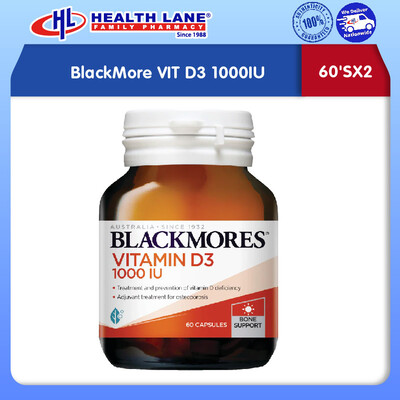 BLACKMORES VIT D3 1000IU 60'SX2