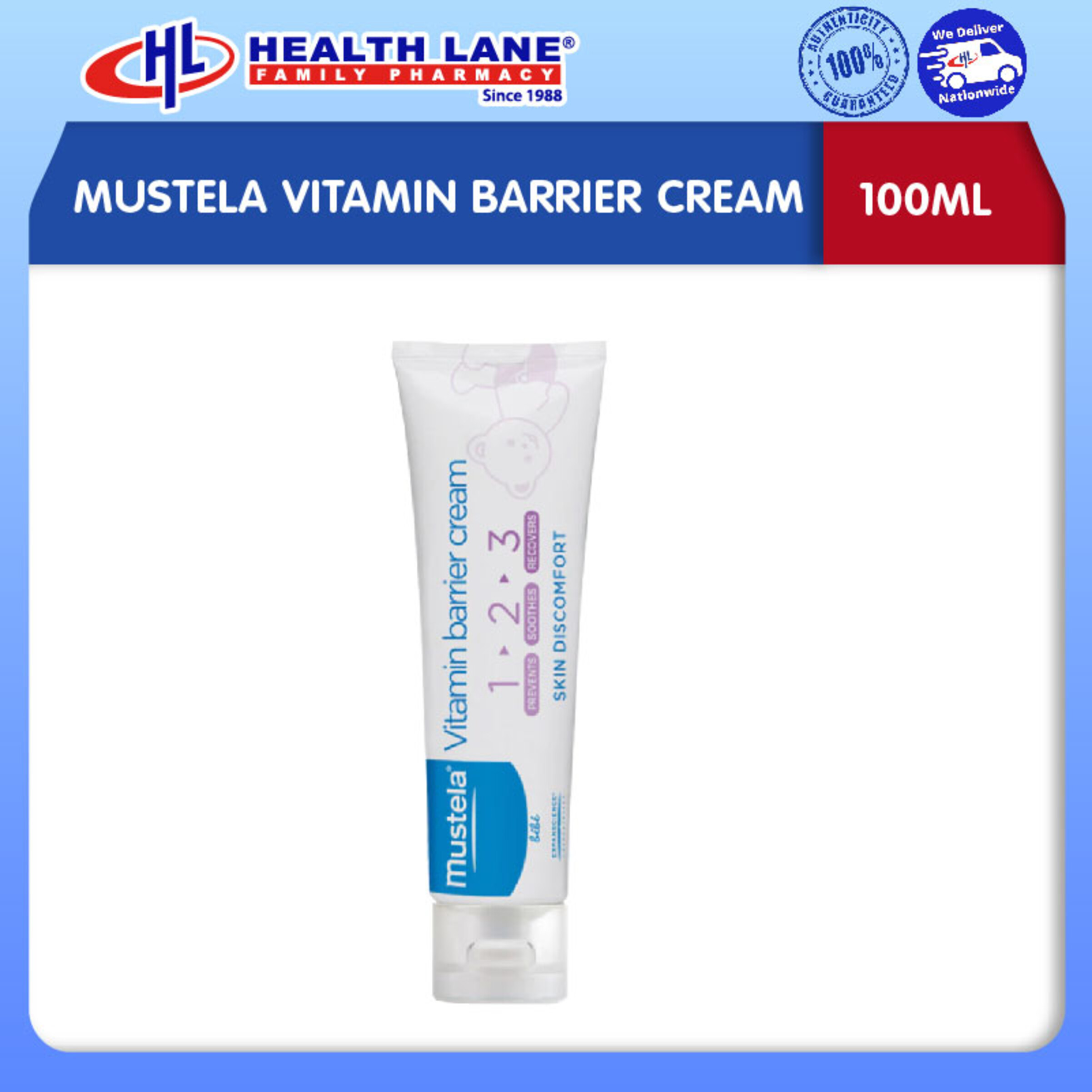 MUSTELA VITAMIN BARRIER CREAM 100ML