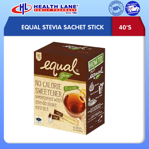 EQUAL STEVIA SACHET STICK 40'S