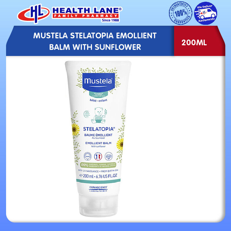 Mustela Stelatopia Emollient Balm With Sunflower Ml Health Lane Estore Malaysia