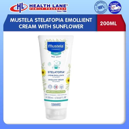 MUSTELA STELATOPIA EMOLLIENT KRIM DENGAN SUNFLOWER 200ML 