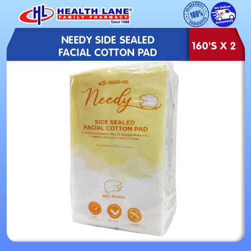 NEEDY SIDE SEALED FACIAL COTTON PAD (160'S X 2)