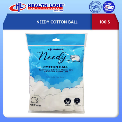 NEEDY COTTON BALL 100'S 